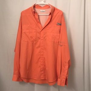 Orange Men’s Columbia long sleeve PFG